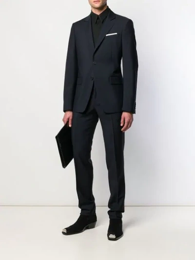 Shop Givenchy Classic Two-piece Suit In Blue