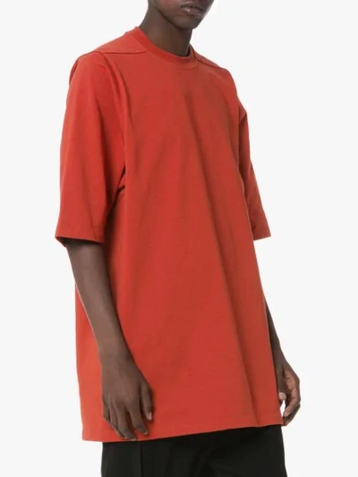 Shop Rick Owens Oversized Short-sleeve T-shirt In Red