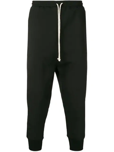 Shop Alchemy Drop Crotch Tapered Trousers In Black