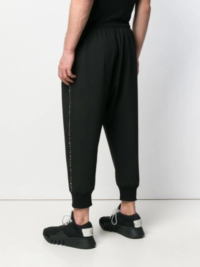 Shop Alchemy Drop Crotch Tapered Trousers In Black