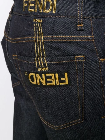 Shop Fendi Straight-leg Jeans In Blue