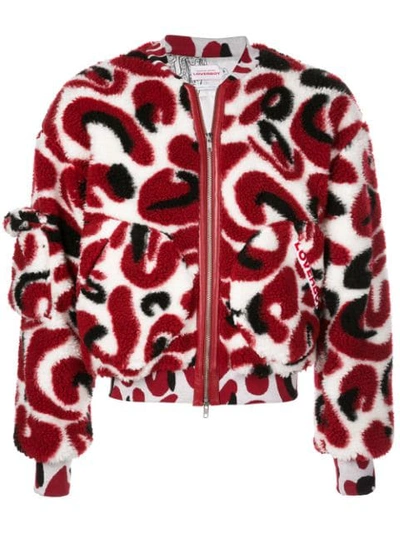 Monster Jacquard Jacket In Red