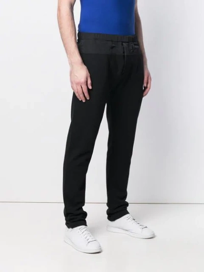 Shop Kenzo Track Style Trousers In Black