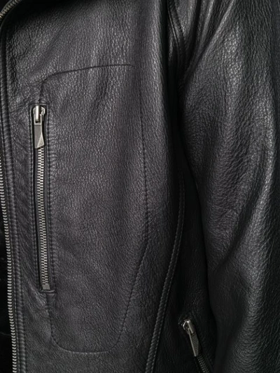 Shop D.gnak By Kang.d D.gnak Hooded Zipped Jacket - Black