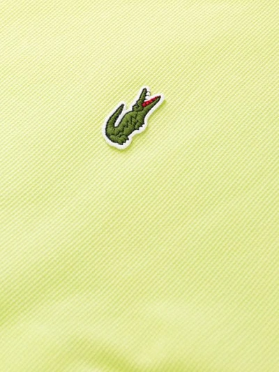 LACOSTE EMBROIDERED LOGO POLO SHIRT - 黄色