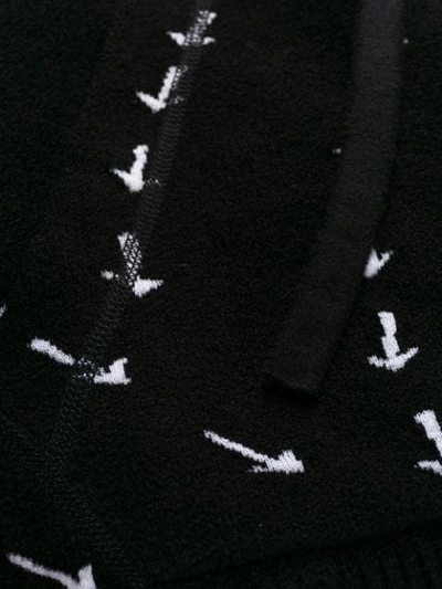 OFF-WHITE ARROW PRINT HOODIE - 黑色