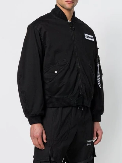 Shop Off-white Bomber Jacket In Black