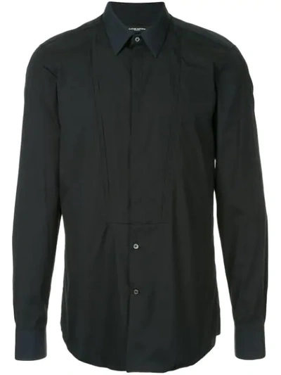 Shop Costume National Panel Shirt In Blue