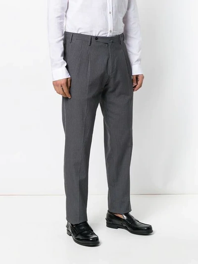 Pt01 Checked Trousers In Grey