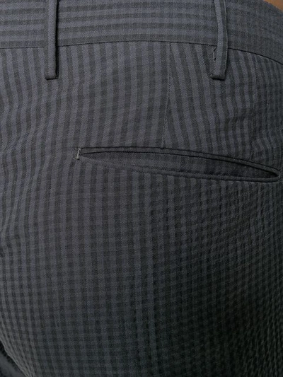 Pt01 Checked Trousers In Grey