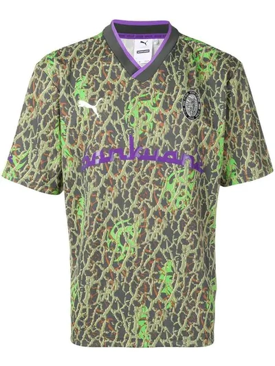 Puma Multicolor Sankuanz Cotton T-shirt In Green