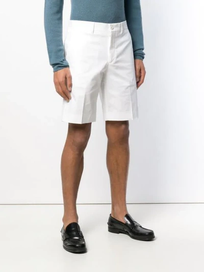Shop Prada Classic Chino Shorts - White