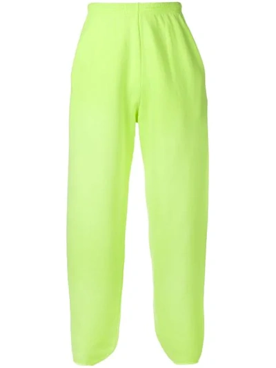 Shop Balenciaga Straight-leg Track Pants In Yellow