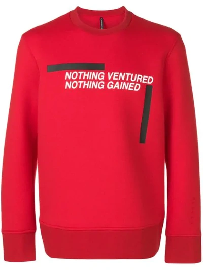 Shop Blackbarrett Graphic Print Sweatshirt In Red