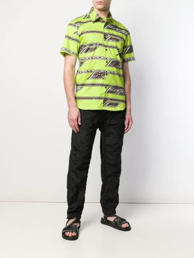 Shop Sss World Corp Chisel Shirt In Green