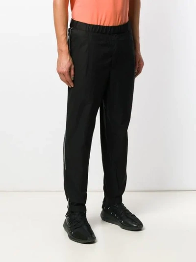 MCQ ALEXANDER MCQUEEN ELASTICATED TRACK TROUSERS - 黑色