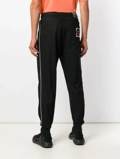 MCQ ALEXANDER MCQUEEN ELASTICATED TRACK TROUSERS - 黑色