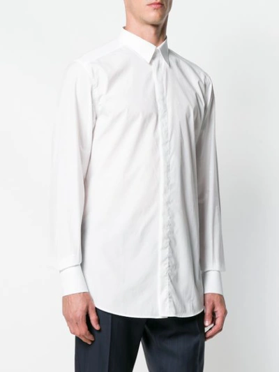 Shop Dolce & Gabbana Long Sleeve Shirt - White