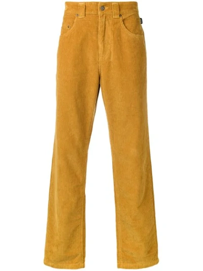 Shop Napa By Martine Rose Corduroy Trousers In Yellow