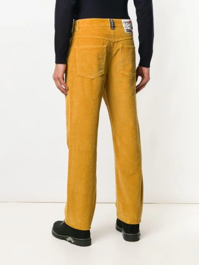 Shop Napa By Martine Rose Corduroy Trousers In Yellow
