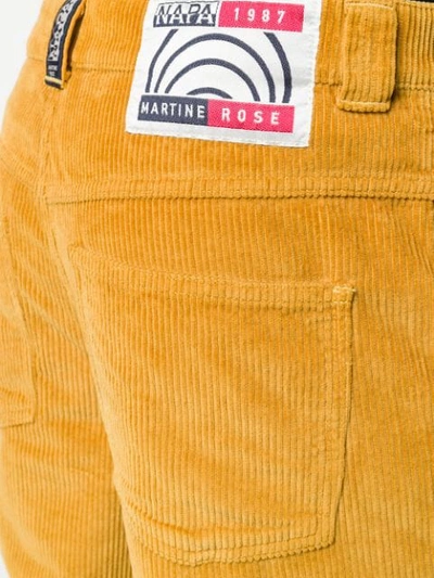 Shop Napa By Martine Rose Corduroy Trousers In Yellow