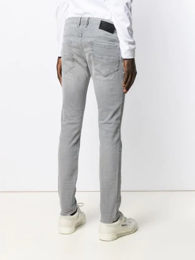 Shop Diesel Slim Fit Jeans In Grey