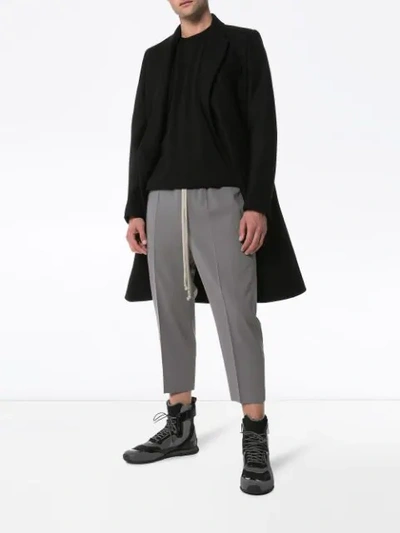 Shop Rick Owens Astaires Drop Crotch Trousers In Grey