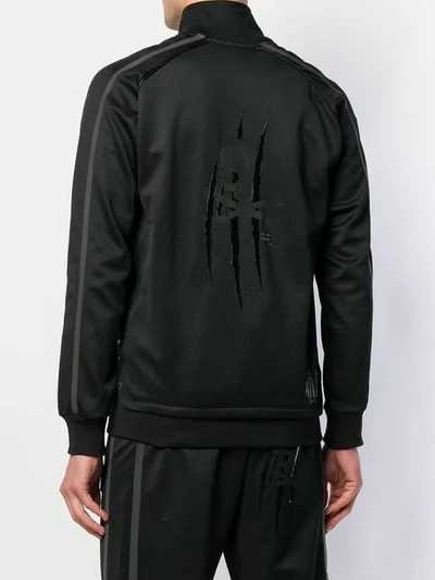 Shop Philipp Plein Zip Detailed Sports Jacket In Black