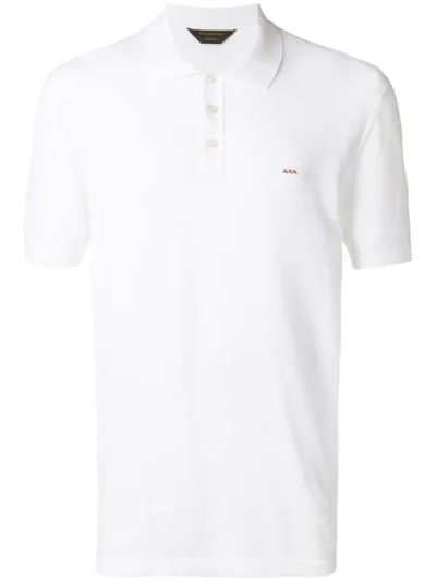 Shop Ermenegildo Zegna Piqué Polo Shirt In White