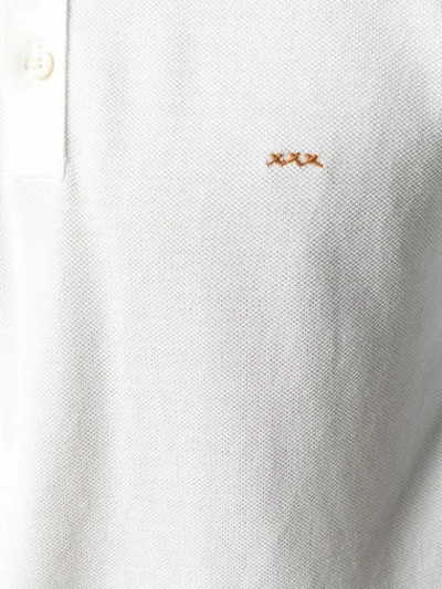 Shop Ermenegildo Zegna Piqué Polo Shirt In White