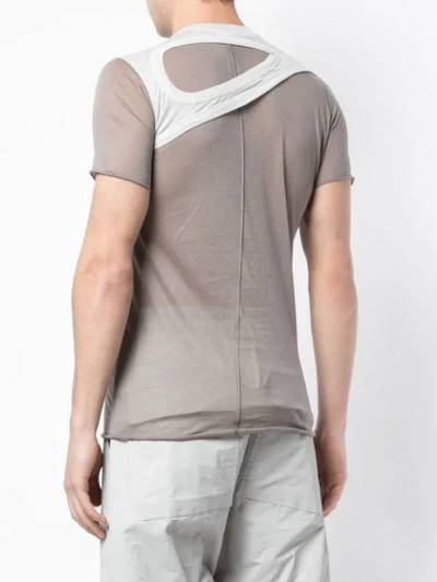 Shop Rick Owens Membrane Woven T In Neutrals