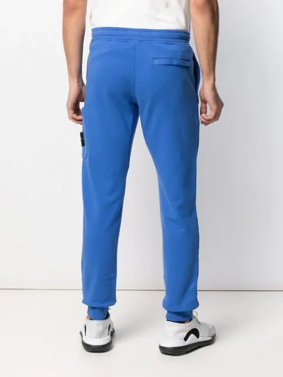 STONE ISLAND LOGO运动裤 - 蓝色