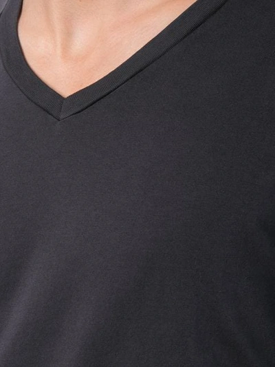 Shop Save Khaki United T-shirt Mit V-ausschnitt In Black
