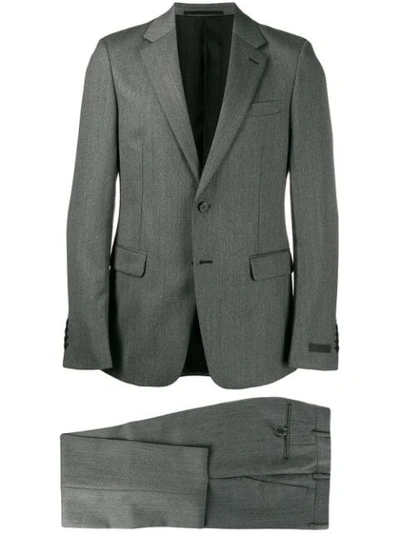 Shop Prada Two-piece Suit In Grey