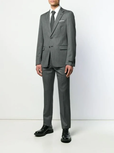 Shop Prada Two-piece Suit In Grey