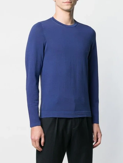 Shop Altea Ribbed Sweater In Blue