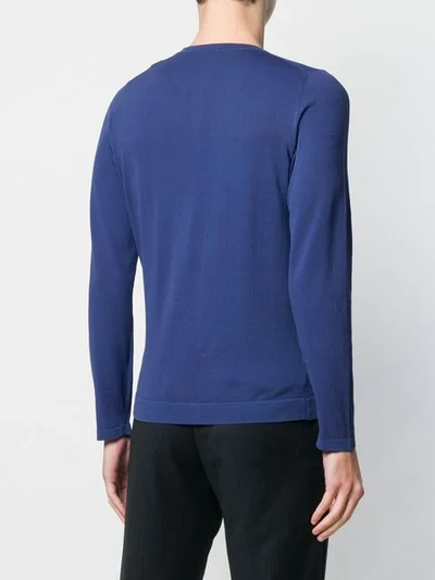 Shop Altea Ribbed Sweater In Blue