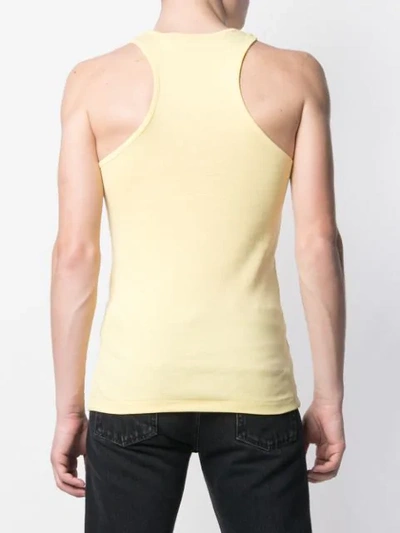 HELMUT LANG CITRIC YELLOW TANK TOP - 黄色