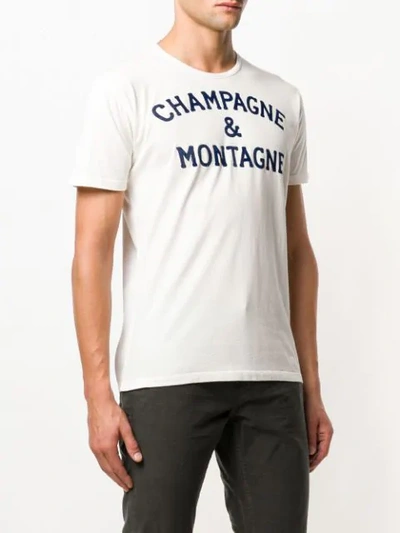 Shop Mc2 Saint Barth Slogan Print T-shirt In White