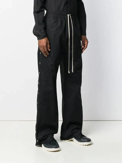 Shop Rick Owens Drkshdw Wide Leg Trousers In Black
