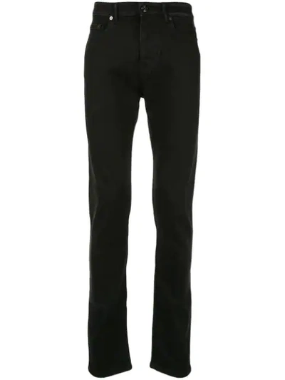 Shop N°21 Mid-rise Slim Fit Denim Jeans In Black