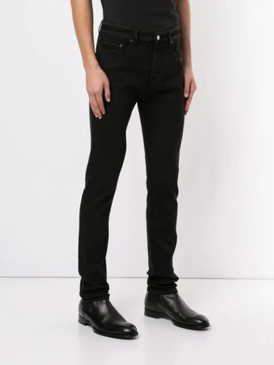 Shop N°21 Mid-rise Slim Fit Denim Jeans In Black