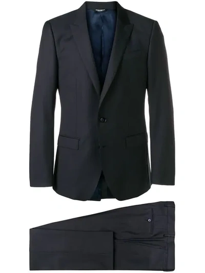 Shop Dolce & Gabbana Slim-fit Dinner Suit In Blue