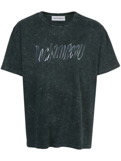 Shop Rochambeau Logo Print T-shirt In Grey