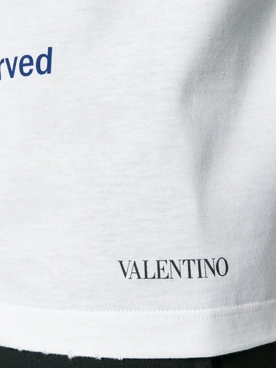 Shop Valentino Urban Grammar Print T-shirt In White