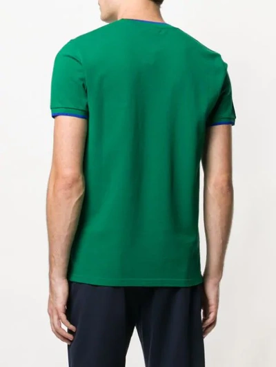 Shop Kenzo Tiger Embroidered T In Green