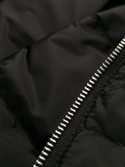 Shop Prada Hooded Padded Jacket In Black