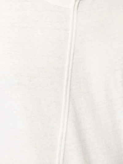 Shop Yohji Yamamoto Asymmetrisches T-shirt - Weiss In White