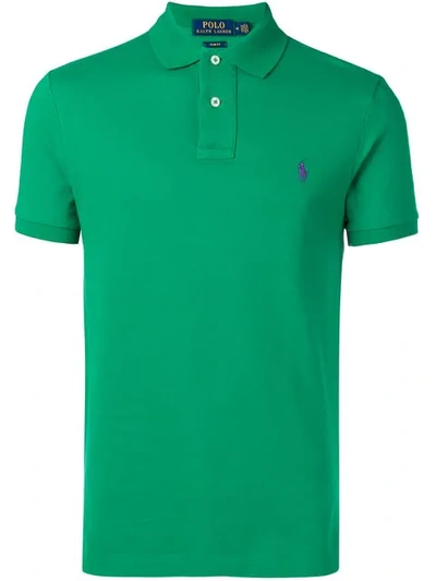 Shop Polo Ralph Lauren Classic Logo Polo Top In Green