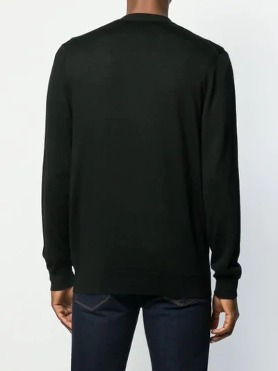 Shop Polo Ralph Lauren Knitted Cardigan In Black